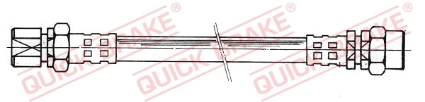Шланг тормозной задний QUICK BRAKE 26.001