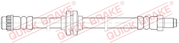 Шланг тормозной передний renault grand scé QUICK BRAKE 32.126