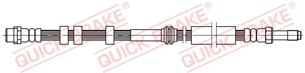 Шланг тормозной задний QUICK BRAKE 32.209