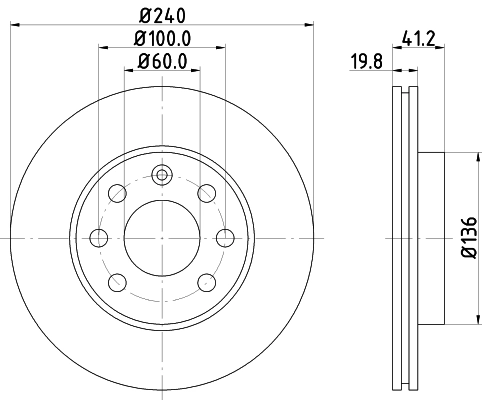 Диск тормозной DON PCD10582