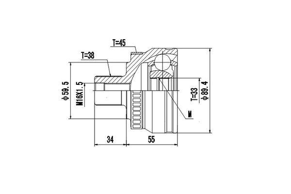 Комплект шруса DYNAMATRIX-KOREA DCV803058