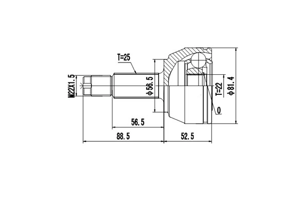 Комплект шруса DYNAMATRIX-KOREA DCV818006