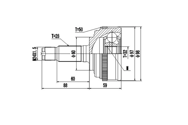 Комплект шруса DYNAMATRIX-KOREA DCV823014