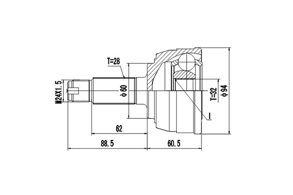 К-кт шруса rover 600 93-99 DYNAMATRIX-KOREA DCV851017