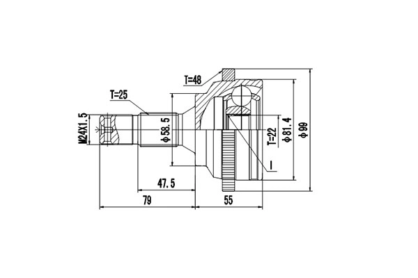 К-кт шруса DYNAMATRIX-KOREA DCV899008