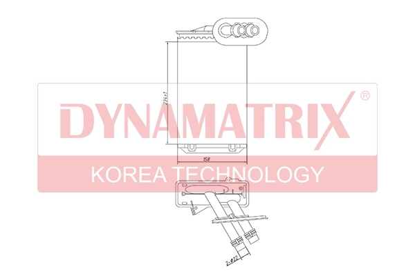Радиатор отопителя салона DYNAMATRIX-KOREA DR73921