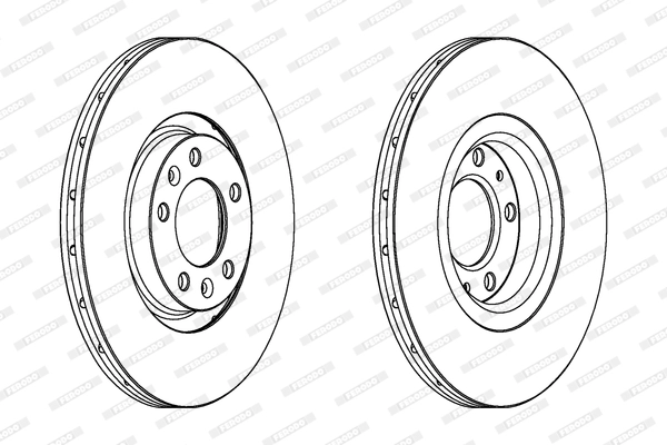 Диск тормозной FERODO DDF1652C
