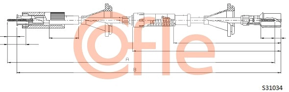 Трос спидометра COFLE 92.S31034