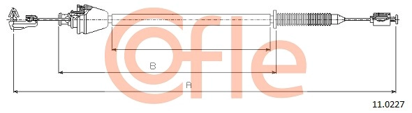 Тросик газа COFLE 92.11.0227
