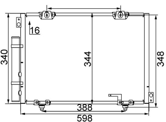 Радиатор кондиционера MAHLE/KNECHT AC260000S