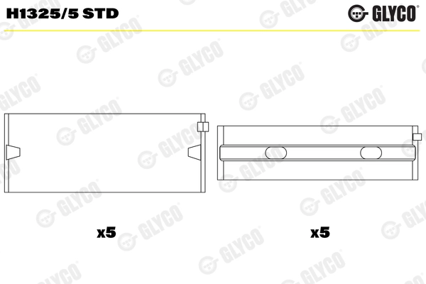 Вкладыши двигателя GLYCO H1325/5 STD