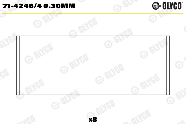 Вкладыши двигателя GLYCO 71-4246/4 0.30MM