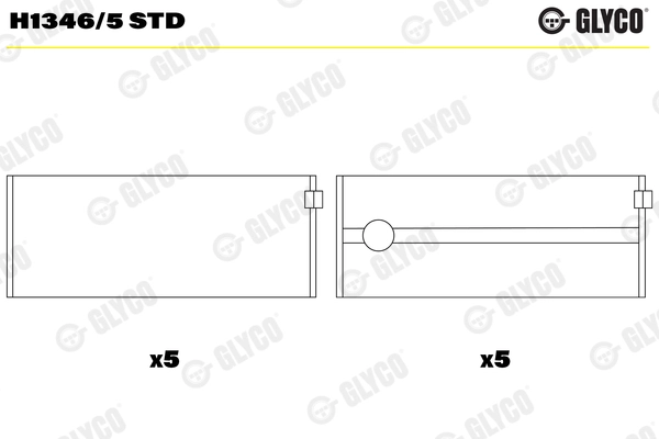 Вкладыши двигателя GLYCO H1346/5 STD