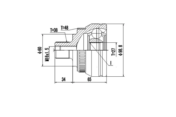 Комплект шруса DYNAMATRIX-KOREA DCV818026