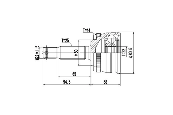 Комплект шруса DYNAMATRIX-KOREA DCV827076