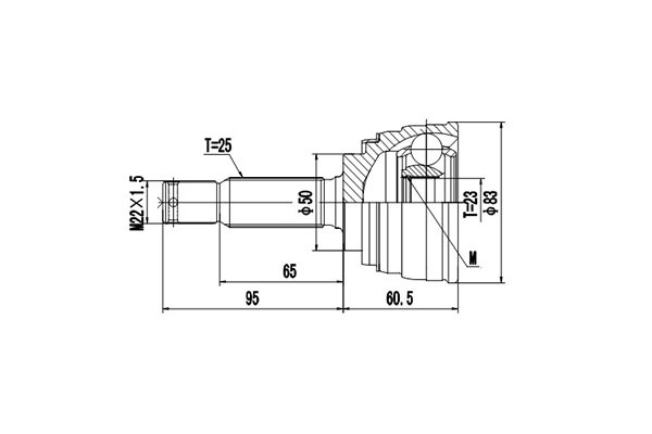 Комплект шруса DYNAMATRIX-KOREA DCV839054