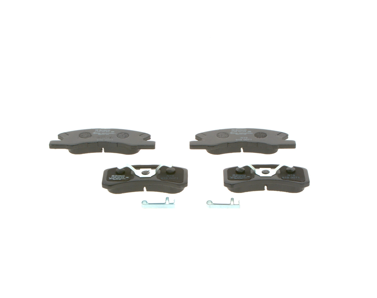 Дисковые тормозные колодки комплект BOSCH 0986494878