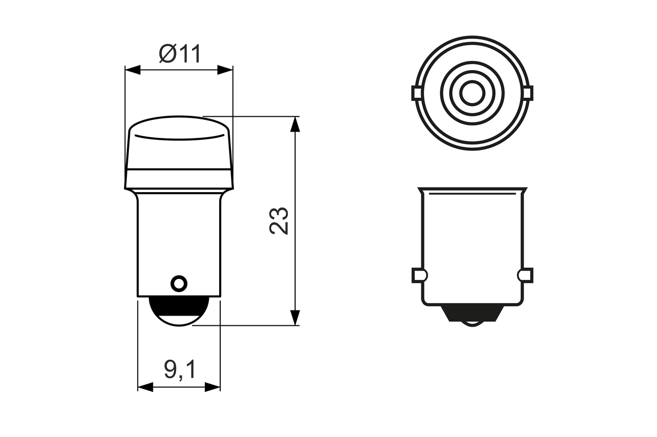 Лампа BOSCH 1987301514