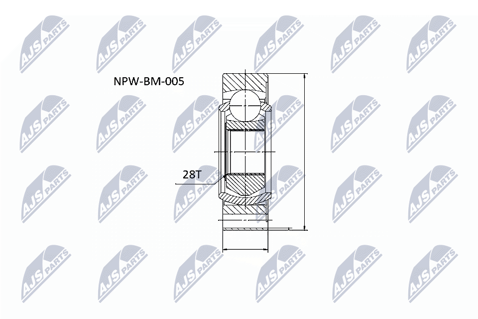 Шрус NTY NPW-BM-005