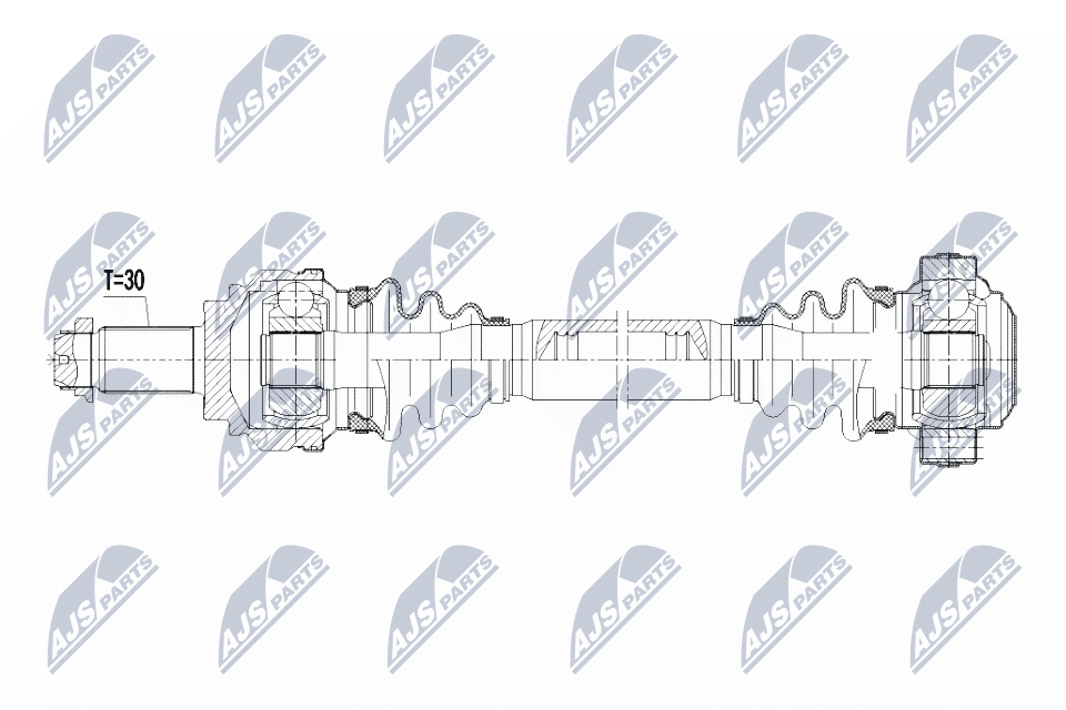 Nty driveshaft bmw x1 09- /rearright/