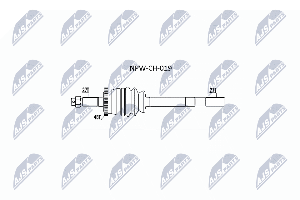 Привод в сборе jeep grand cherokee 99-04 /с vari-lock/ прав NTY NPW-CH-019