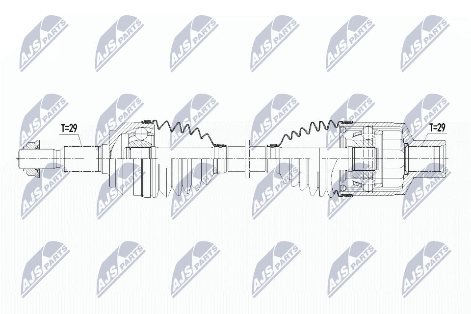 Полуось jeep grand cherokee iii 05-10 commander 05-11 /прав NTY NPW-CH-066