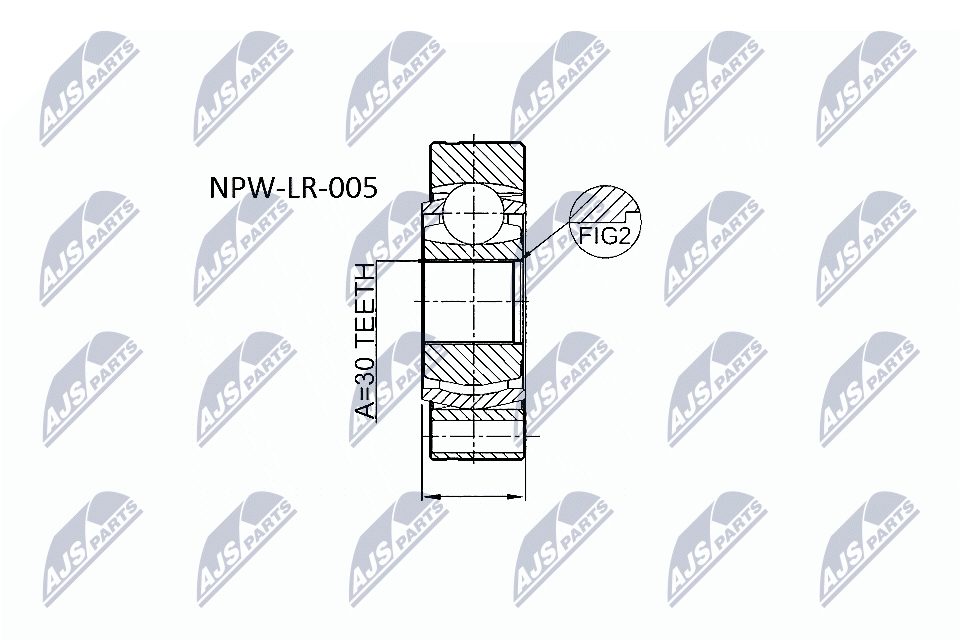 Шрус внутренний NTY NPW-LR-005