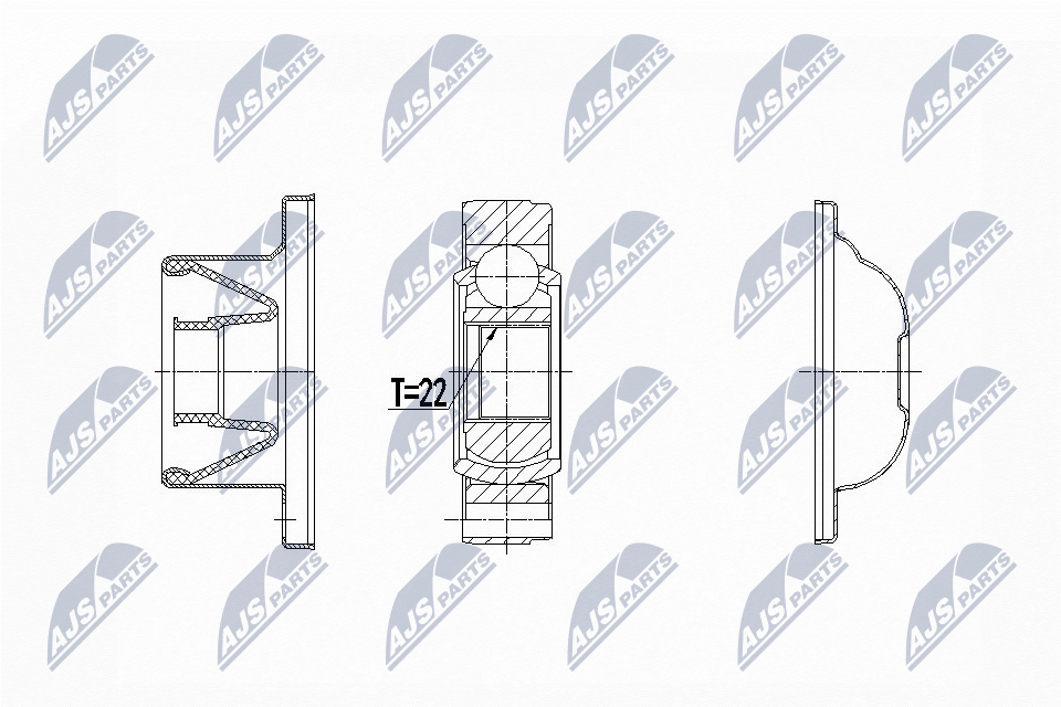 Шрус карданного вала NTY NPW-LR-020