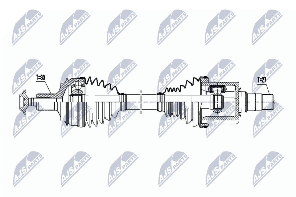 Npw-me-063 полуось приводная NTY NPW-ME-063