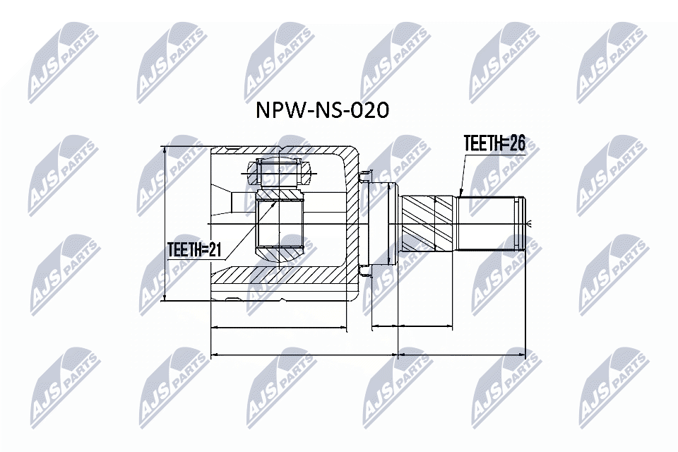 Шрус NTY NPW-NS-020