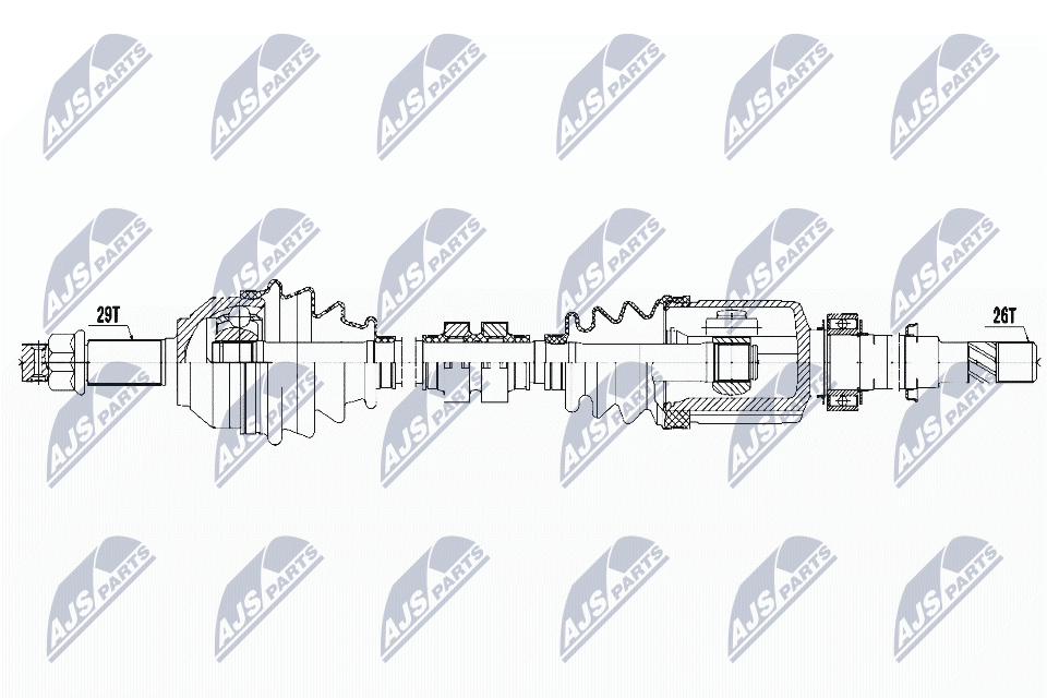 Полуось NTY NPW-NS-070