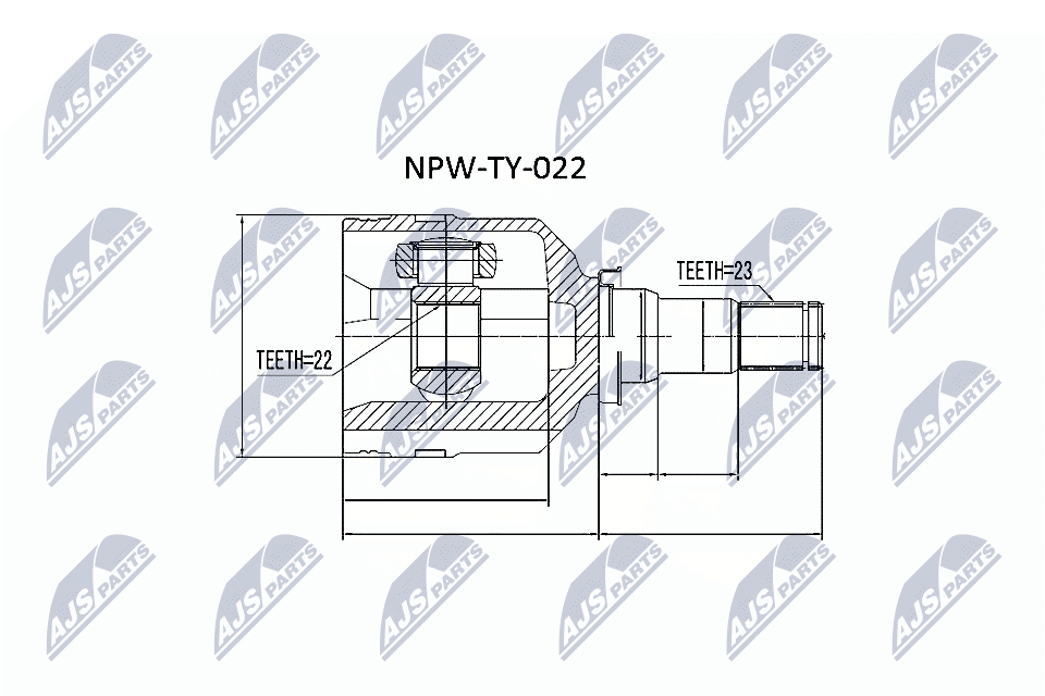 Шрус NTY NPW-TY-022