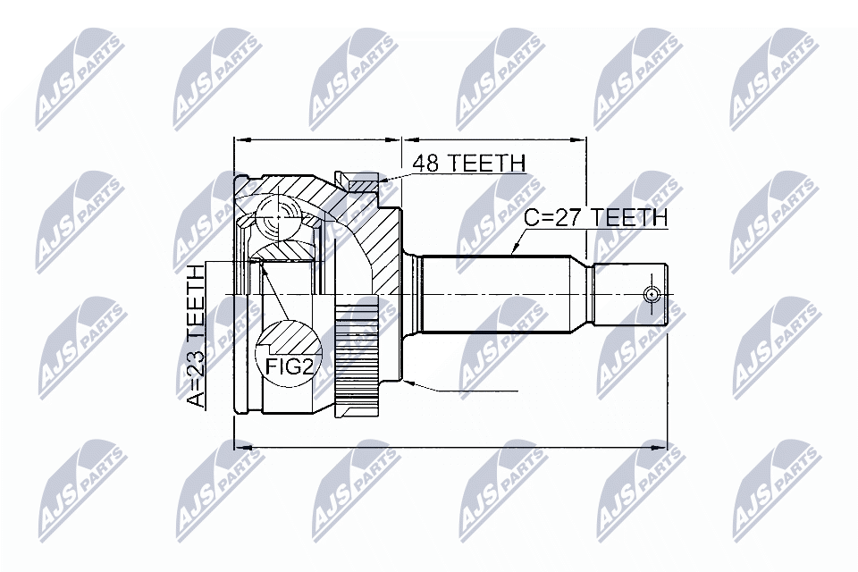 Шруc наружний NTY NPZ-HY-547