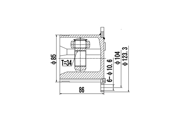 Комплект шруса DYNAMATRIX-KOREA DCV603007