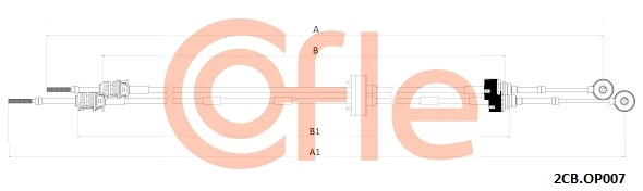 Трос кпп COFLE 92.2CB.OP007