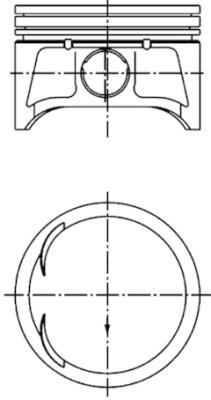 Поршень KOLBENSCHMIDT 40 302 600