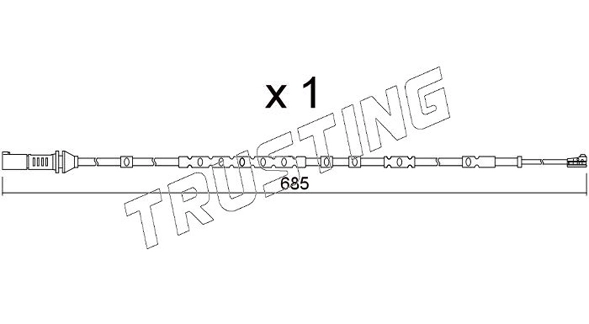 Датчик износа тормозных колодок TRUSTING SU.370