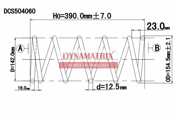 Пружина подвески DYNAMATRIX-KOREA DCS504060
