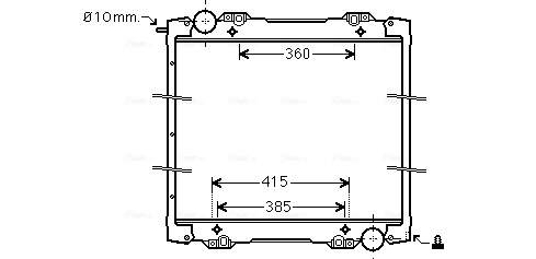 Радиатор системы охлаждения AVA QUALITY COOLING SC2027