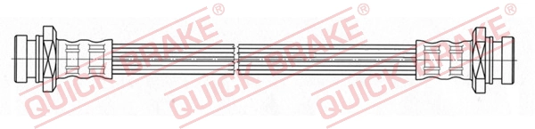 Шланг тормозной задний QUICK BRAKE 25.020