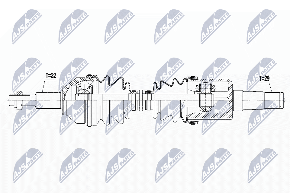 Полуось NTY NPW-CH-034