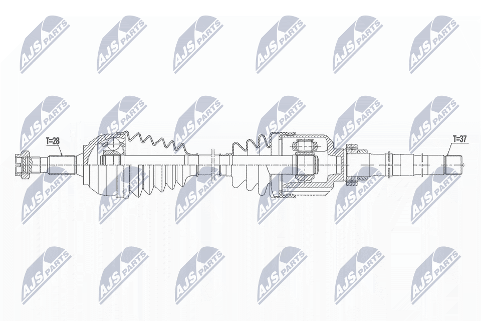 Полуось NTY NPW-PE-053