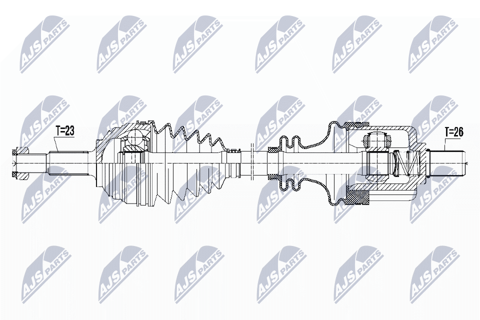 Полуось NTY NPW-RE-105