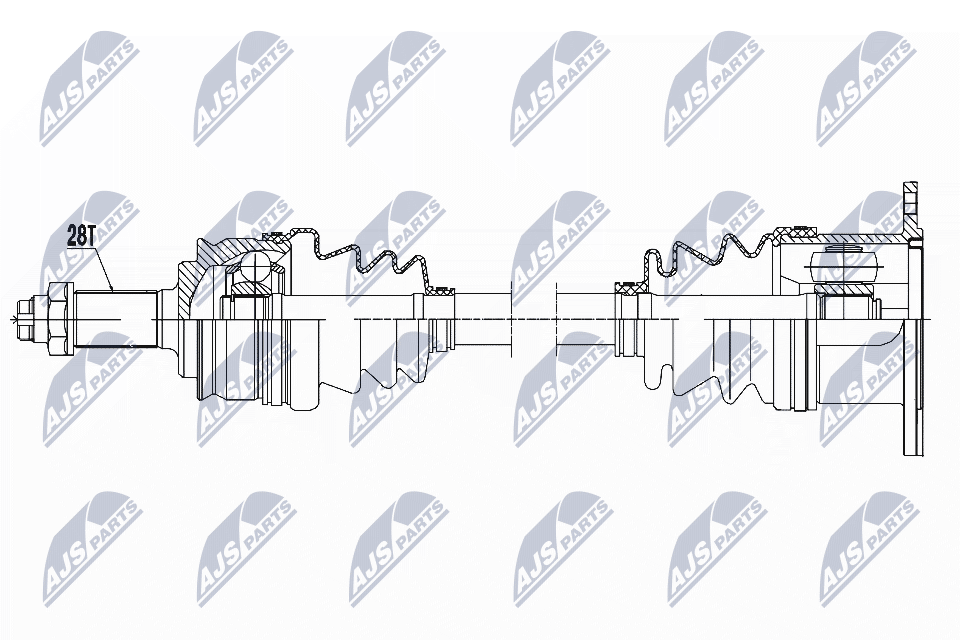 Полуось NTY NPW-SU-023