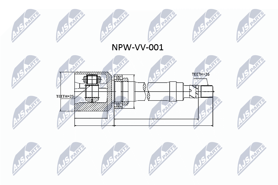 Шрус NTY NPW-VV-001