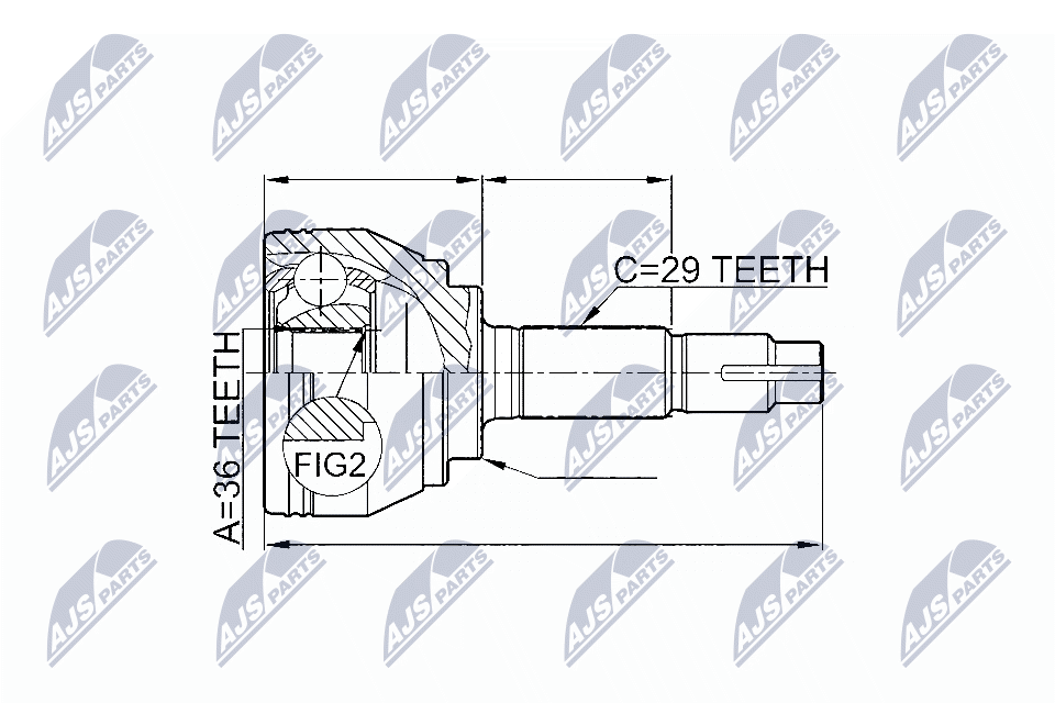 Шруc наружний NTY NPZ-NS-078