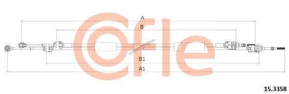 Трос кпп COFLE 92.15.3358