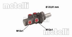 Главный тормозной цилиндр METELLI 05-0896