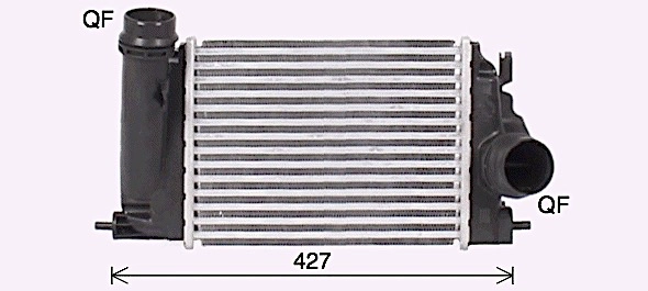 Радиатор интеркулера AVA QUALITY COOLING DN4458