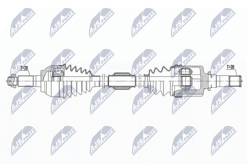 Mazda 3 2.02.3t mps 03- mazda 5 1.82.0 05- /lewa/ NTY NPW-MZ-062